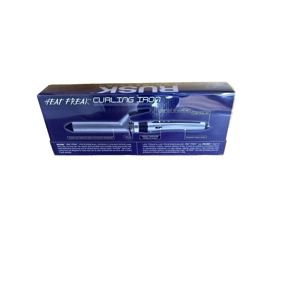 RUSK Heat Freak Ceramic & Tourmaline Spring Curling Iron 1